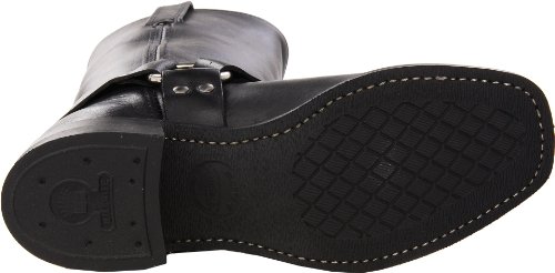Image of Frye Harness 12R Boots for Men with Oiled-Leather Upper, Siped Outsole with Stacked Leather Heel, and Nickel & Brass Hardware - 12 inch Shaft Height