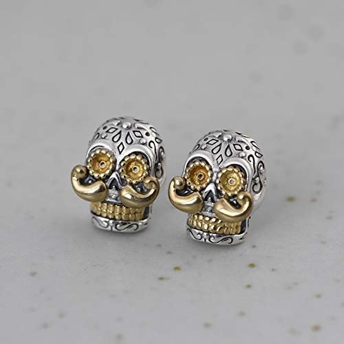 WHZHDMA シュガースカル、男性と女性のためのファッションスタッド