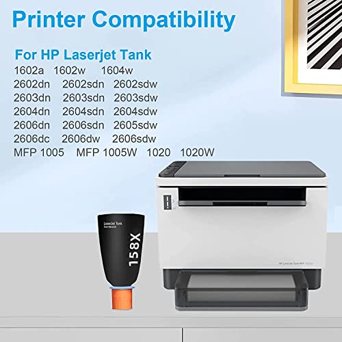 Image of QUINK 158X Toner Cartridge for HP 158X Toner Reload Kit for HP Laserjet Tank 1005w, 1020w, MFP 2606sdw, 1020, 1005, 2605sdw, 1604w, 1602, 2602, 2603, 2604, 2606 Series (158X)