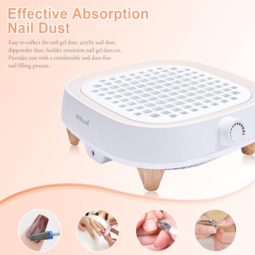 Powerful Nail Dust Collector - 130W Electric Low Noise Dust Collector miniatura 7