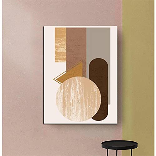Affiches abstraites pour habiller un grand mur vide : triptyque géométrique 60x80