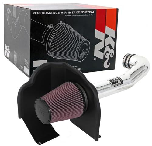Image of K&N Cold Air Intake System: High-Flow Air Filter, Increase Performance & Towing: Compatible with 2014-2020 Chevy /GMC /Cadillac Silverado 1500, Suburban, Tahoe, Sierra 1500, Yukon, Escalade, 77-3082KP