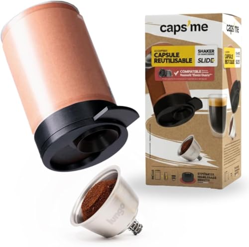 Capsule Rechargeable compatible avec les machines Nescafé Dolce Gusto, Dosette Réutilisable en Inox alimentaire facile à vider et breveté - Made in France...