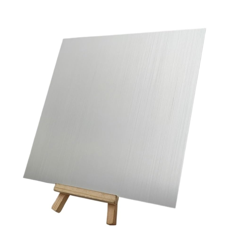 Lastre piatte sottili in alluminio anodizzato spazzolato argento da 3 pezzi, spessore 1,5/0,8/1 mm, lega di alluminio 5052(200x300x0.5mm)