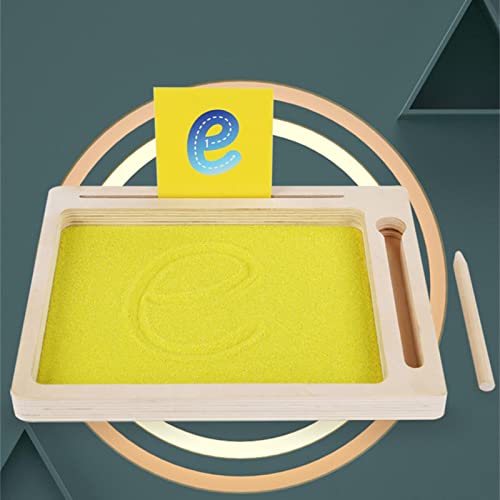 Bandeja de rastreamento de areia,Bandeja de areia de formação de letras com suporte de Flashcard e F