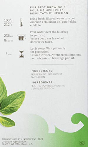 Tazo Refresh Tea Bag, 20 Ct #TOP3