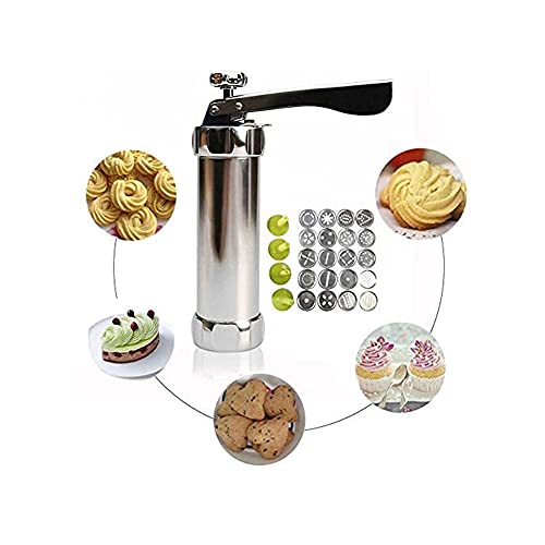 Foto von Back Kekse Maschine, Back Kekse Maschine Edelstahl, DIY Kekshersteller, Kekspresse Edelstahl, Garnierspritze, Werkzeuge, mit Denen Kekse in der Küche Zubereitet Wwerden Können