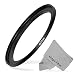 Goja 62-77MM Step-Up Adapter Ring (62MM Lens to 77MM Accessory) + Premium MagicFiber Microfiber Cleaning Cloth