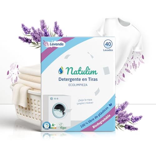Natulim - Detergente en Tiras para Lavadora (40 Lavados) - Incluye...