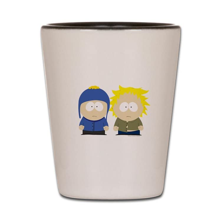 CafePress South Park Tweek X Craig Unique and Funny Shot Glass