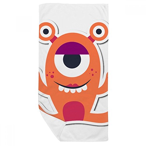 Serviette de bain Univers et Alien Orange Monstre 35x70 cm
