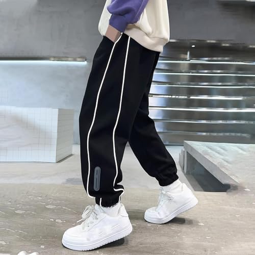 Toddler Kids Fall Clothes Boys Sweatpants Cotton Soft Hip Hop Streetwear Relaxed Fit Active Running Pants with Pocket4