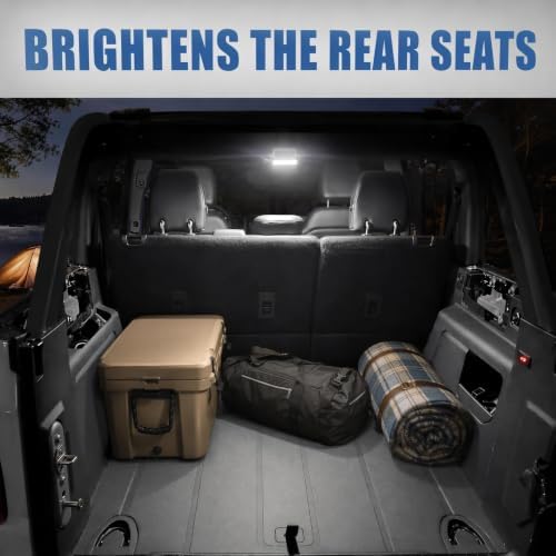 Rear Ceiling Lights Fit for Ford Bronco 4-Door 2021-2024 Reading Lights,High Brightness Touch Switch LED Roof Lamp Trunk Cargo Area (Not Fit 2 Door and 2025) - 1