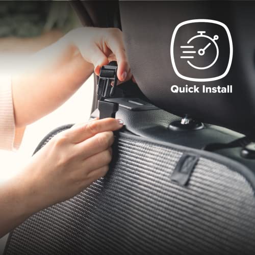 Image of Diono Grip It Car Seat Protector 2-Pack for Baby Child Car Seat, Crash Tested with Full Seat Cover, Anti Slip Backing, Durable, Water Resistant Protection for Vehicle Upholstery