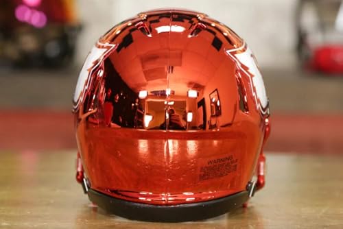 Casque Texas Longhorns Mini Speed Chrome Finition Premium - 4