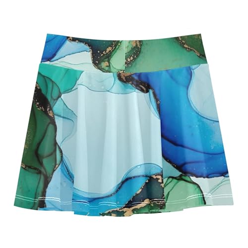 Athletic Shorts for Girls Skorts Watercolor Teal Tennis Skirts Toddler Toddler Butterfly 3t2