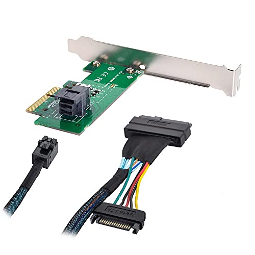 Adaptateur de carte PCI-E vers SFF-8643 pour SSD NVMe U.2 haut débit