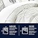 Chic Home White Bed in a Bag Comforter Set, King Size (6 Piece), Halpert - Pintuck Pinch Pleat Microfiber Bedding - Shams, Bed Skirt, Flat & Fitted Sheet, Pillowcases, Breakfast & Decorative Pillow