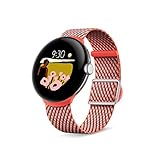 Google Pixel Watch Gewebtes Armband – Koralle