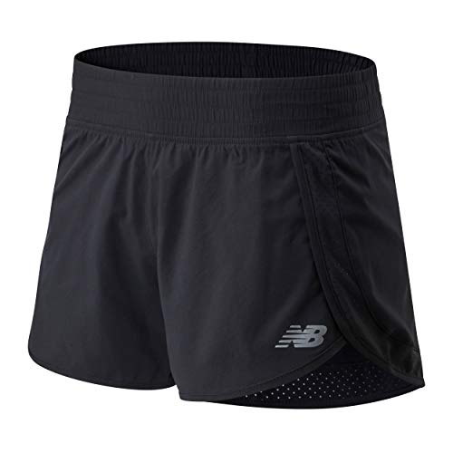 New Balance Women's Core 3 Inch Stretch Short, Black, M