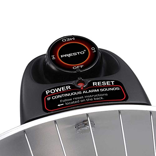 Presto HeatDish Plus Parabolic Heater 120v AC, 1000 Watts