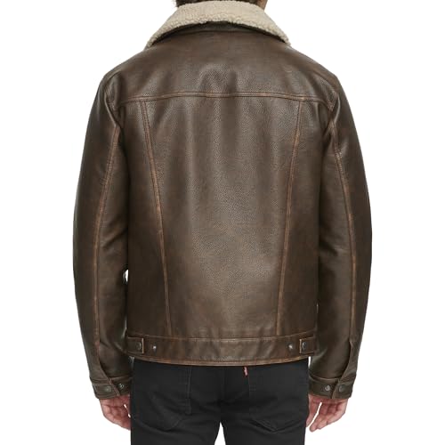 Image of Levi's Men's Faux Leather Classic Trucker Jacket