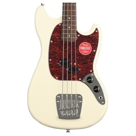 Squier by Fender Classic Vibe '60s Mustang Bass, Olympic White