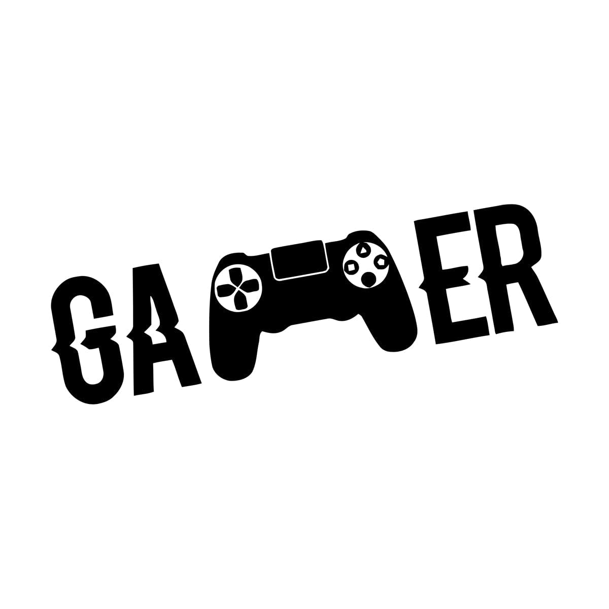 GameBox Video Game Controller Wall Decals Gamer DIY Wall Decal Gamer Wall Sticker for Kids Bedroom Vinyl Wall Art Mural Small - 11x42cm