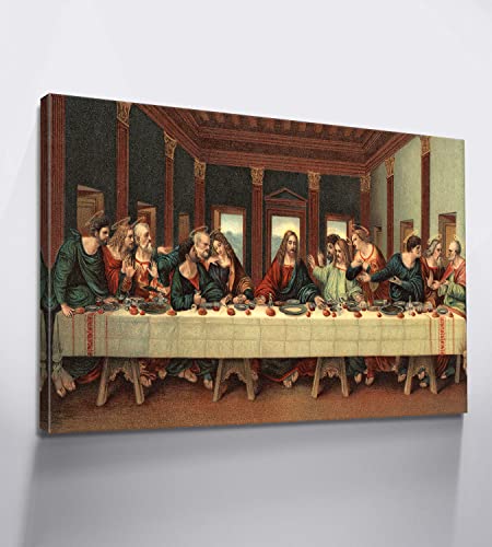 Last Supper Wall Decor Jesus Pictures For Wall Jesus Wall Art Christian Posters For Wall Leonardo Da Vinci Poster Religious Wall Decor Last Supper Picture For Dining Room Decor (12''Hx 18''W) #TOP1