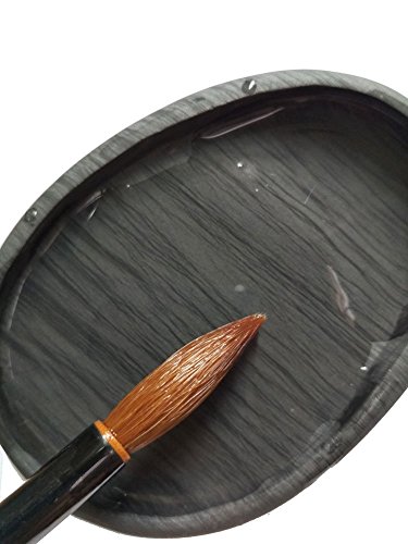 Easyou Hu Brush Chinese Brush For Regular Running Script Of Calligraphy And Figure Flower Drawing Pure Wolf Hair(Weasel) 0.65 * 3.4Cm(0.24"*1.34") Mbdq L #TOP2