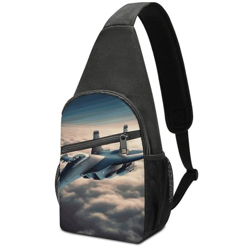 Mochila deportiva tipo bandolera para viaje y senderismo miniatura 1