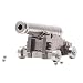Sunny Hill Mini Stainless Steel 18th Century Naval Warship Cannon Handmade Military Model