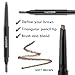 LAVONE Eyebrow Stamp Pencil Kit - Trio for Brows, Waterproof Pencil, Eyeliner, Pomade, Brush - Auburn