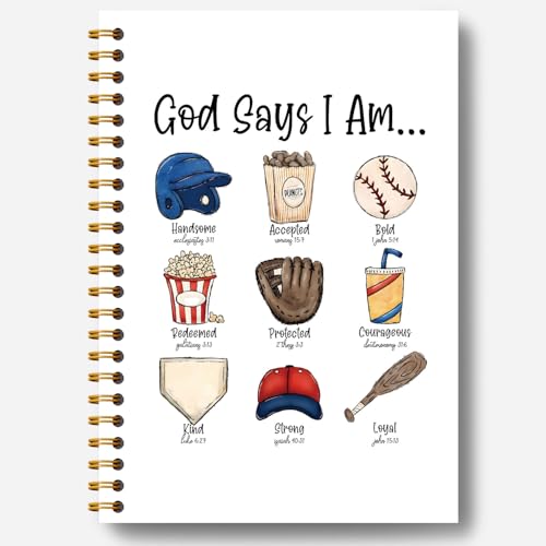Bible Journal pour homme passionné de baseball carnet chrétien