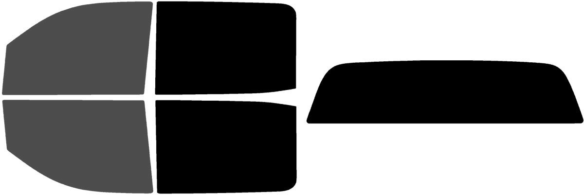 The Tint Effect Precut Window Tint Kit Compatible with Chevrolet Silverado 2500 3500 HD Crew Cab (2015-2019) (Full Truck 30% Front / 5% Rear Solid Rear) Automotive Film