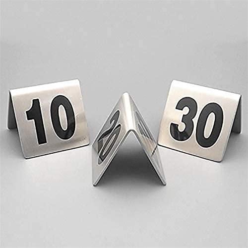 Placa de acero inoxidable para mesa evite confusiones en banquetes 5