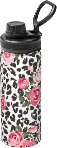 ヒョウ柄 豹柄 (5) アニメ 水筒 真空断熱 保温 保冷 スポーツボトル 人気 ステンレスボトル スポーツ飲料対応 漏れない 直飲み530ml 男の子 女の子 おしゃれ 大人 子供 グッズ キャラクター 誕生日 プレゼント vnb8h143