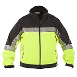 Elbeco Shield Color Block Soft Shell Jacket, Black/Hivis - SH3708HV-S-R