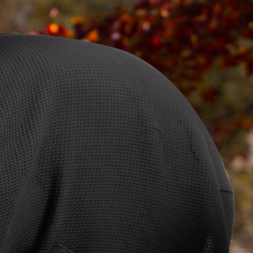 Image of Equinavia Luftig Waffle Cooler | 100% Cotton - Black - 72 in