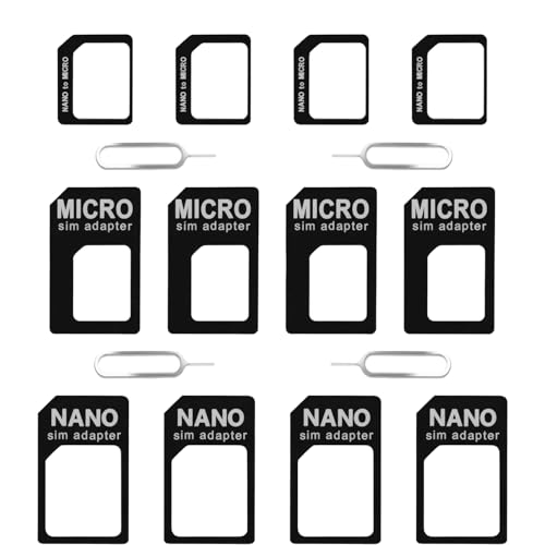 BOJIDO SIM�J�[�h�A�_�v�^�[ 4�Z�b�g sim�s���t�� �ϊ��L�b�g nano SIM��micro SIM MicroSIM�ϊ� ���j�o�[�T�� ���t���ȒP �݊������� SIM�J�[�h�z���_�[�t�� ���s ���퐶���p ���R�����\