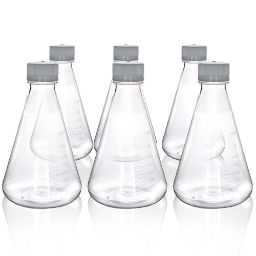 Fioles erlenmeyer USP classe VI stériles PETG 1 L Eisco de précision