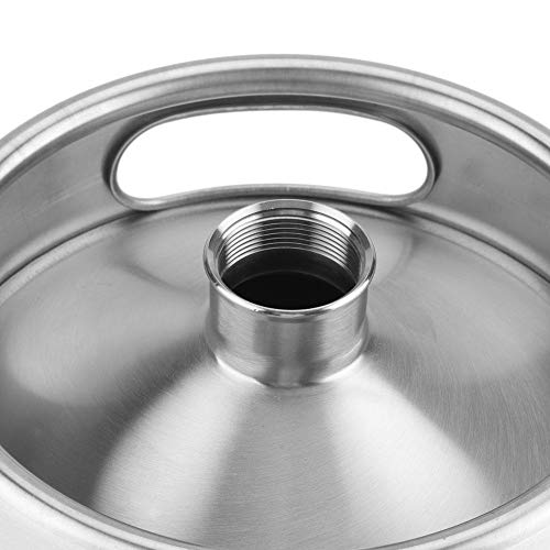 Barril de cerveja de aço inoxidável, mini suprimentos de cerveja com tampa espiral, barril de cervej