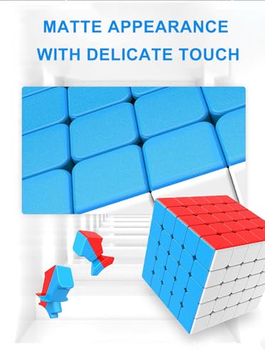 Image of CFMOUR 5x5 Speed Cube - Stickerless Magic Cubes Bundle | Moyu Meilong 5, Fast Turning, Smooth, Vivid Colour, Kids Puzzle Game, Brain Toy for Teens and Adults