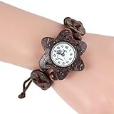 Lieferzeit 15–30 Tage FENKOO Hexagramm förmigen Kokosholz Armbanduhr der modernen Frauen (1pc)