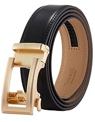 Black Belt Gold Buckle Men