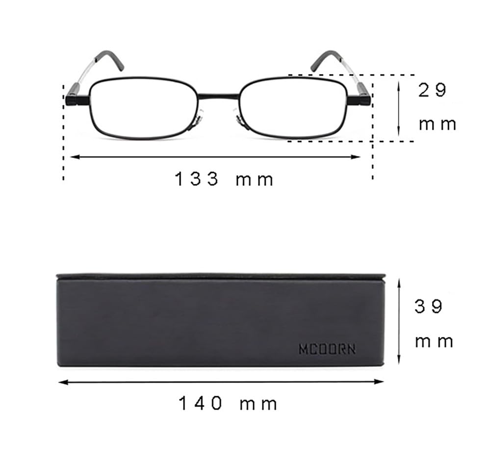 Gafas de Lectura Delgadas Ligeras, Portatiles Anti Luz Azul para Mujer Hombre