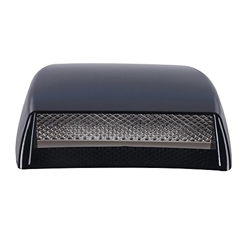 Aumo-mate Universal Car Air Flow Intake Hood Scoop Turbo Bonnet SUV Vent Cover 10x7x1 inches, Black