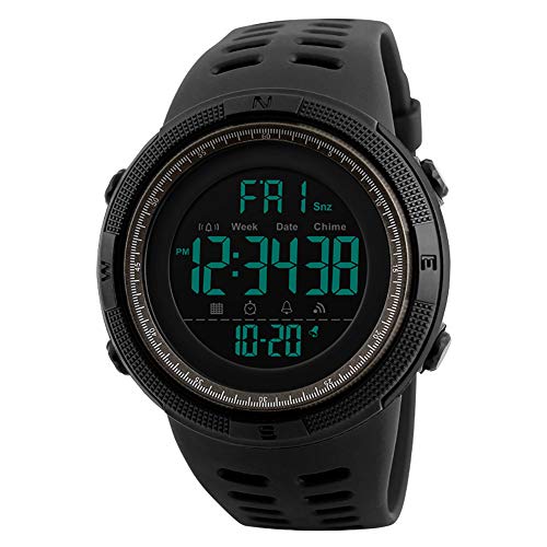 Harddo digitale horloge voor heren, waterdicht, stappenteller, sportherinnering, elektronische horloge voor outdoor-sporten, studentenhorloge