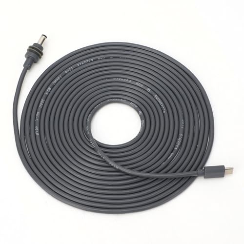 Cable satélite rectangular de alimentación USB C a CC 18AWG para banco de energía 6