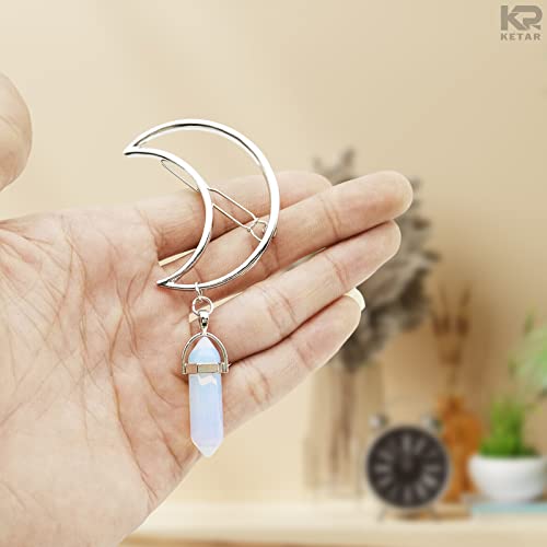 Ketar H315 Silver Half Moon Hair Clips thumb #5